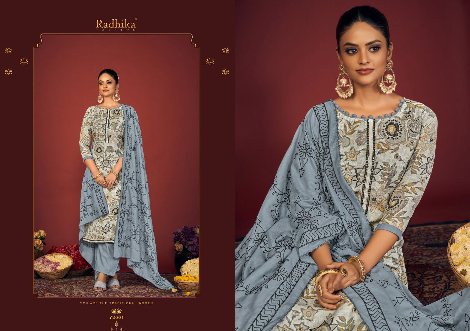 Blossom 14 By Azara Cotton Dress Material Wholesale Market In Surat With Price
